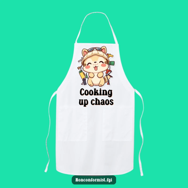 Funny Tongue-Out Builder Apron: Cook, Create, and Laugh, Excellent Funny Gift