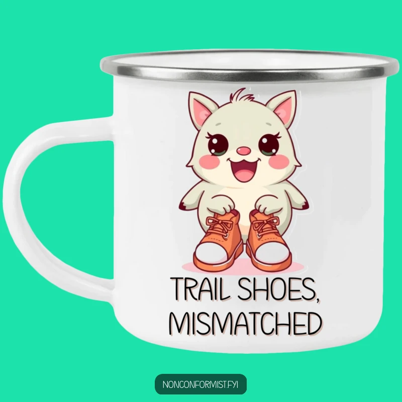Funny Campfire Shoes Mug: Durable Creature Cup, Outdoor Humor Gift