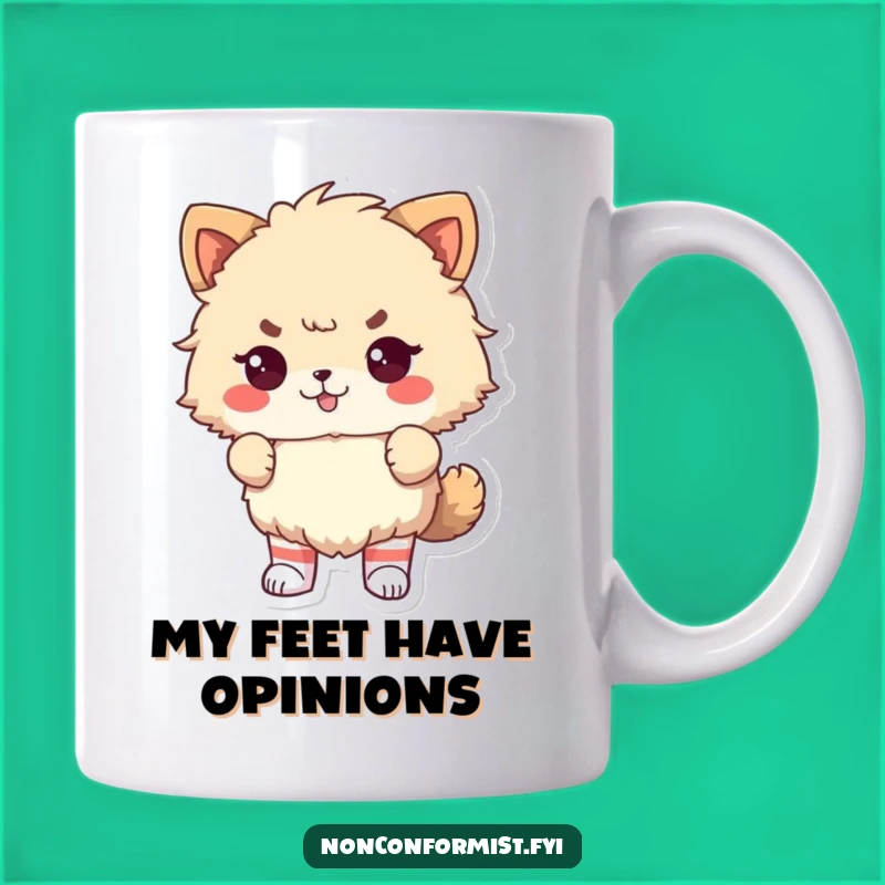 Funny Fluffy Animal Odd Socks Pride Mug: A Hilarious Gift for Sock Lovers