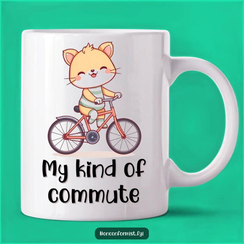Funny Backward Bicycle Mug: A Hilarious Gift for Quirky Souls