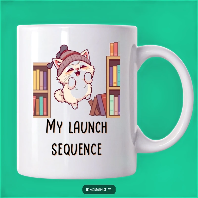 Funny Flying Cat Propeller Mug: Hilarious Feline Adventure, Perfect Gift for Cat Lovers