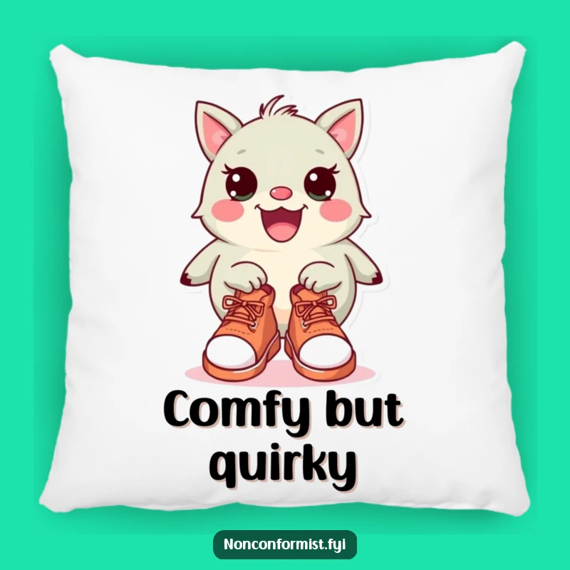 Funny Mismatched Pillow: Soft Creature Cushion, Cozy Humorous Gift
