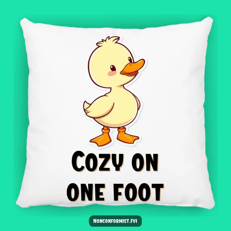 Funny Duck Boot Pillow: Cuddle Up with Cheerful, Wacky Comfort