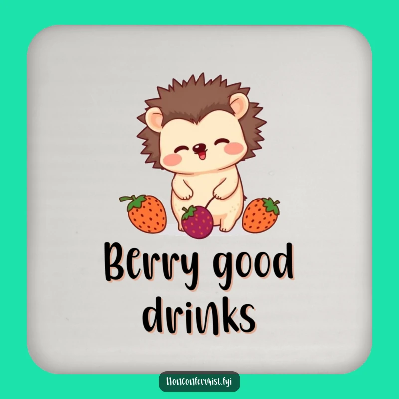 Funny Hedgehog Juggling Coaster: Berry Wiggle Protection, Gift