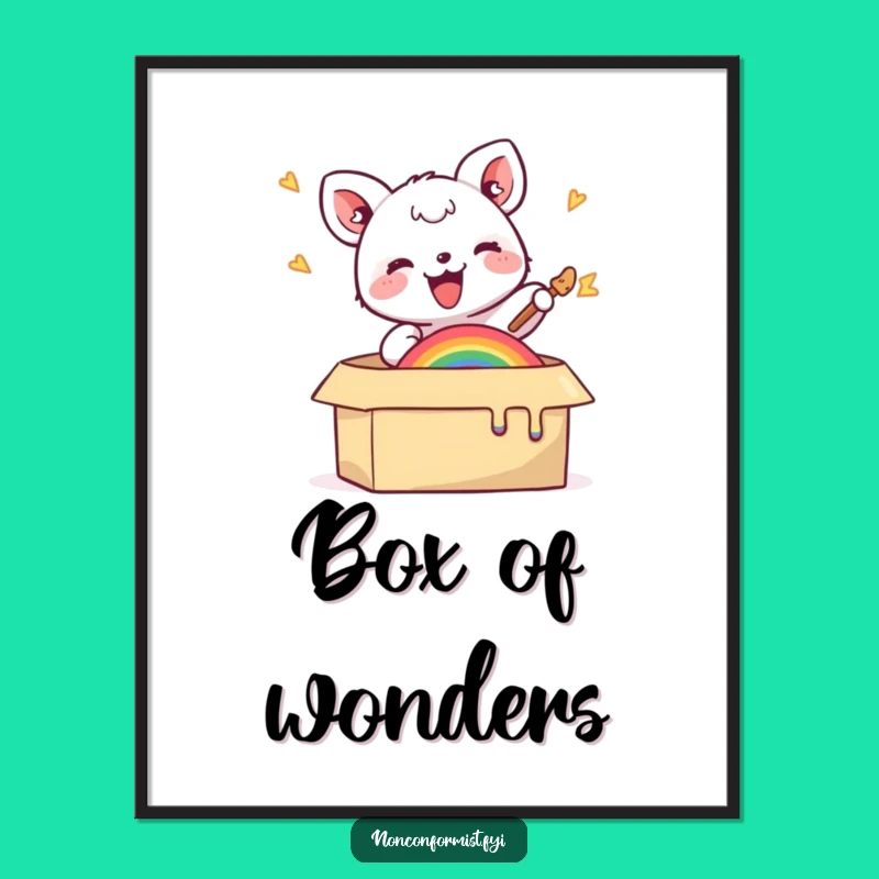 Funny Animal Art Poster - Vibrant Wall Art & Hilarious Gift