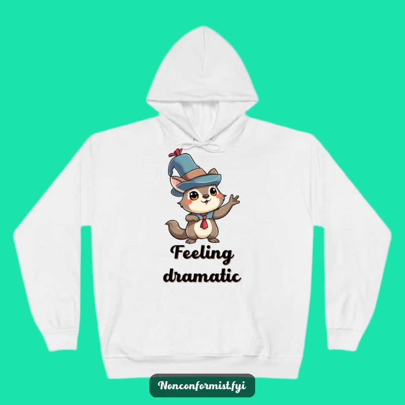 Cozy Hoodie with Funny Hat Animal: Dramatic Flair & Warmth