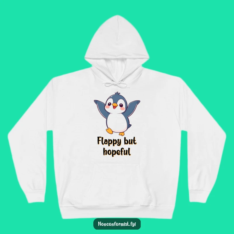 Funny Penguin Hoodie: Cozy Kawaii Character Sweatshirt for Winter Laughs
