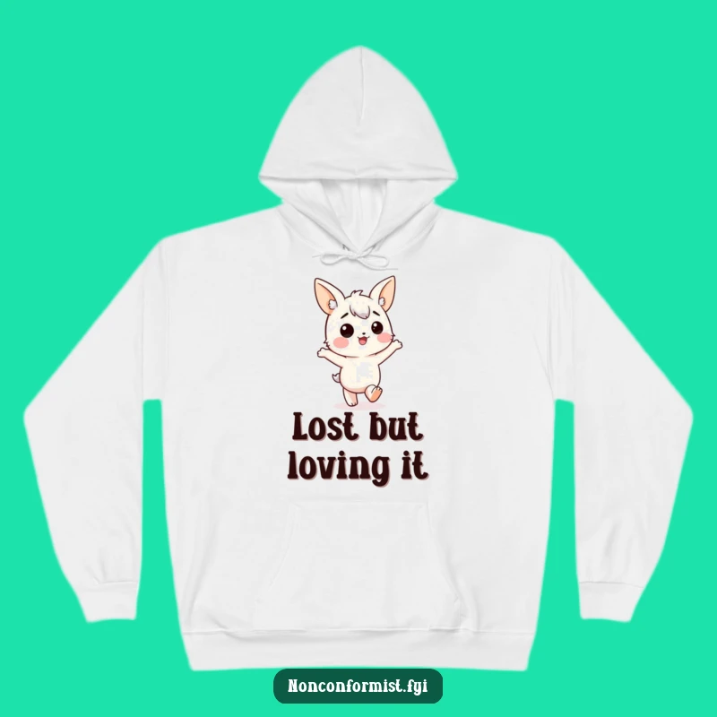Cozy Funny Mismatched Ears Marching Hoodie: Warmth and Humor for Your Journey