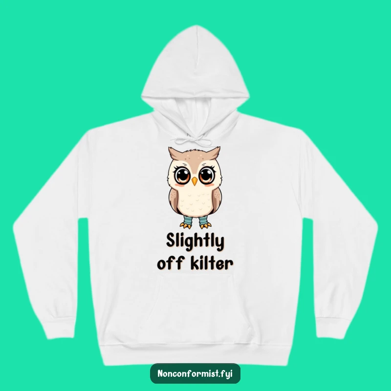 Cozy Funny Owl Mismatched Socks Hoodie: Warmth and Laughter Guaranteed!