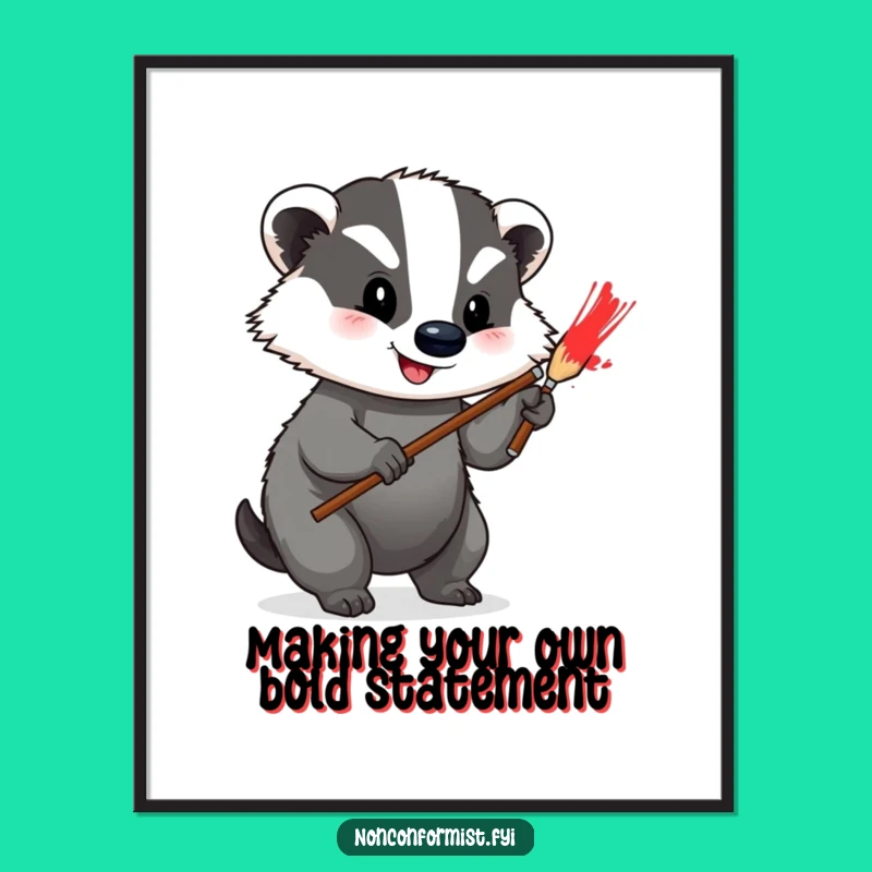 Free Printable Wall Art: Badger Adds Color, Downloadable Art for Creative and Vibrant Spaces!