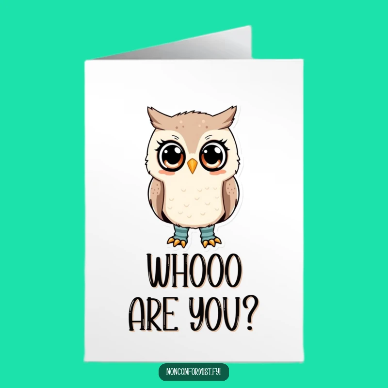 Free Printable Owl Birthday Card: Hilarious Mismatched Socks, Funny Downloadable Greeting