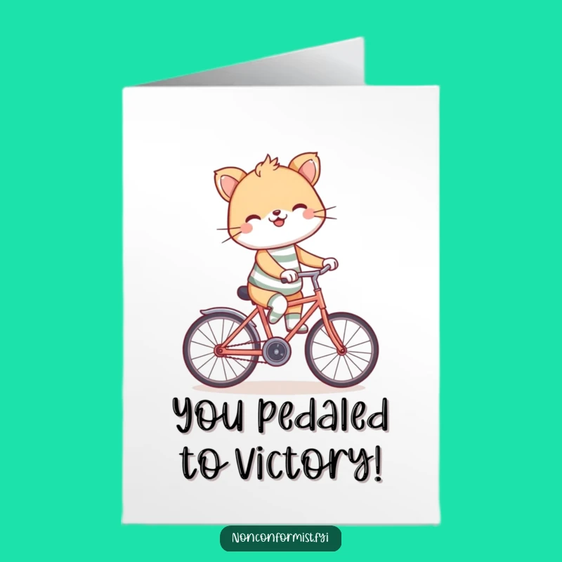 Free Printable Congrats Card: Go Backwards to Success with This Funny Animal!