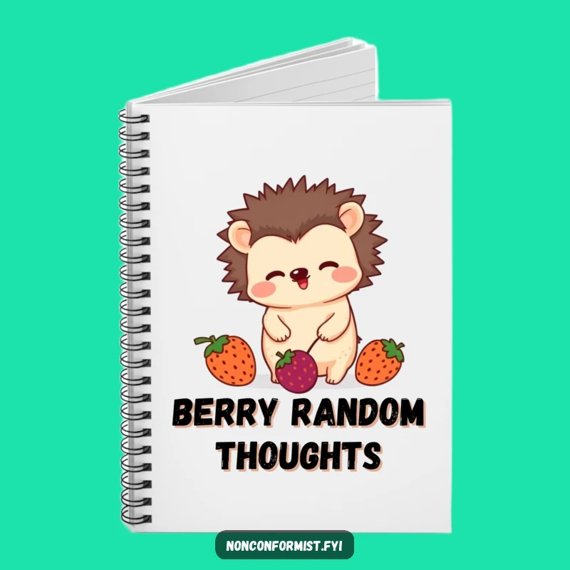 Funny Juggling Hedgehog Notebook: Berry Wiggle Journal, Gift