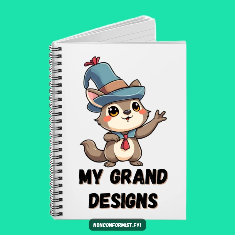 Funny Dramatic Pose Animal Notebook: Capture Ideas with Theatrical Style