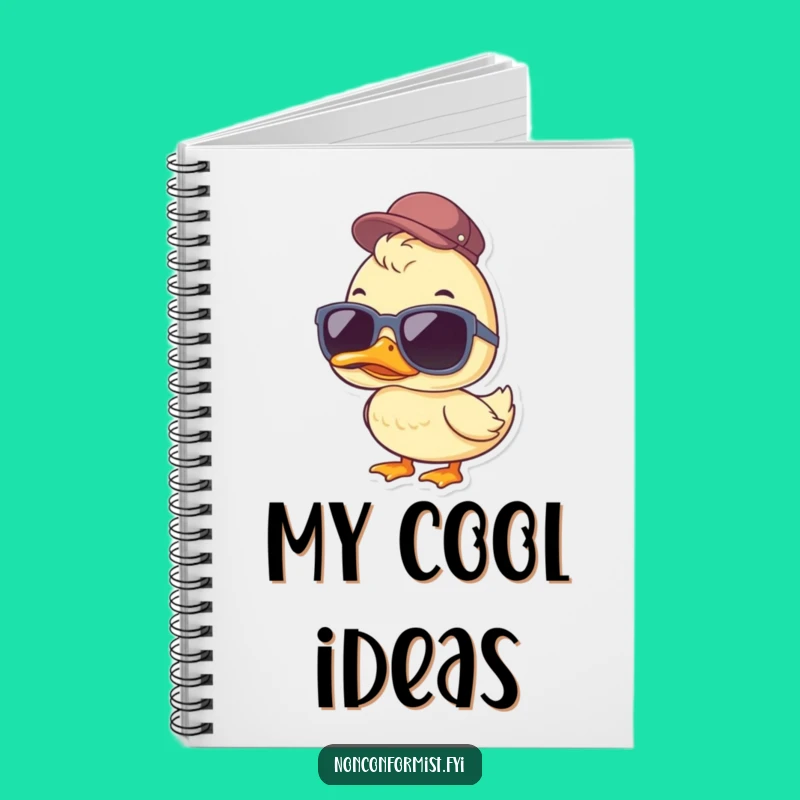 Funny Duck Notebook: Jot Down Ideas in Cool Style