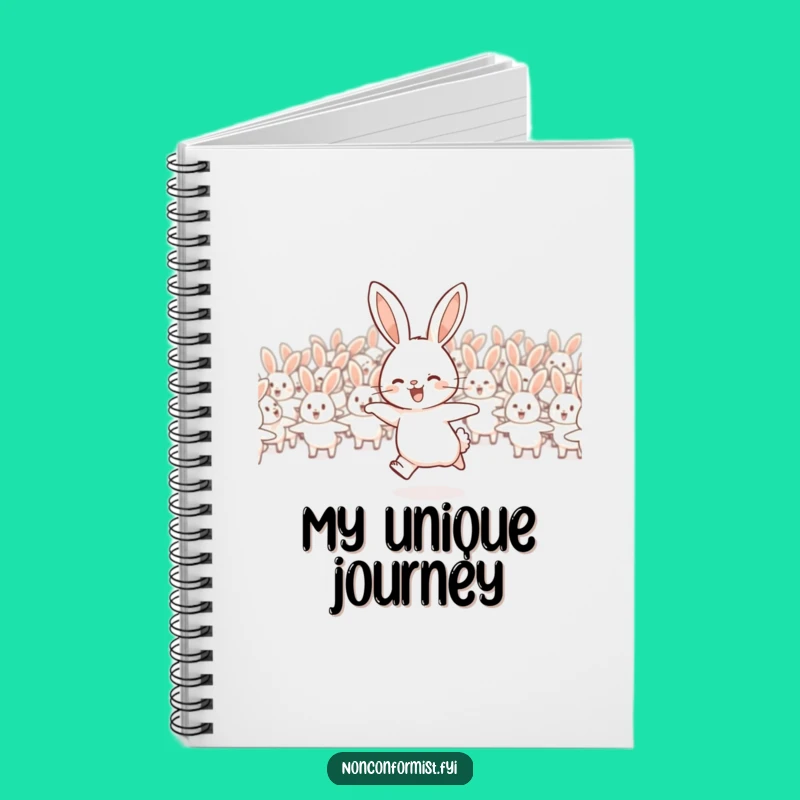 Funny Rabbit Flock Notebook: Write Your Own Journey!
