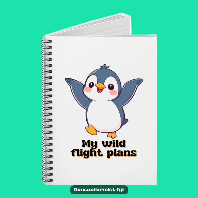 Funny Penguin Notebook: Cute Kawaii Journal for Creative Flight of Fancy