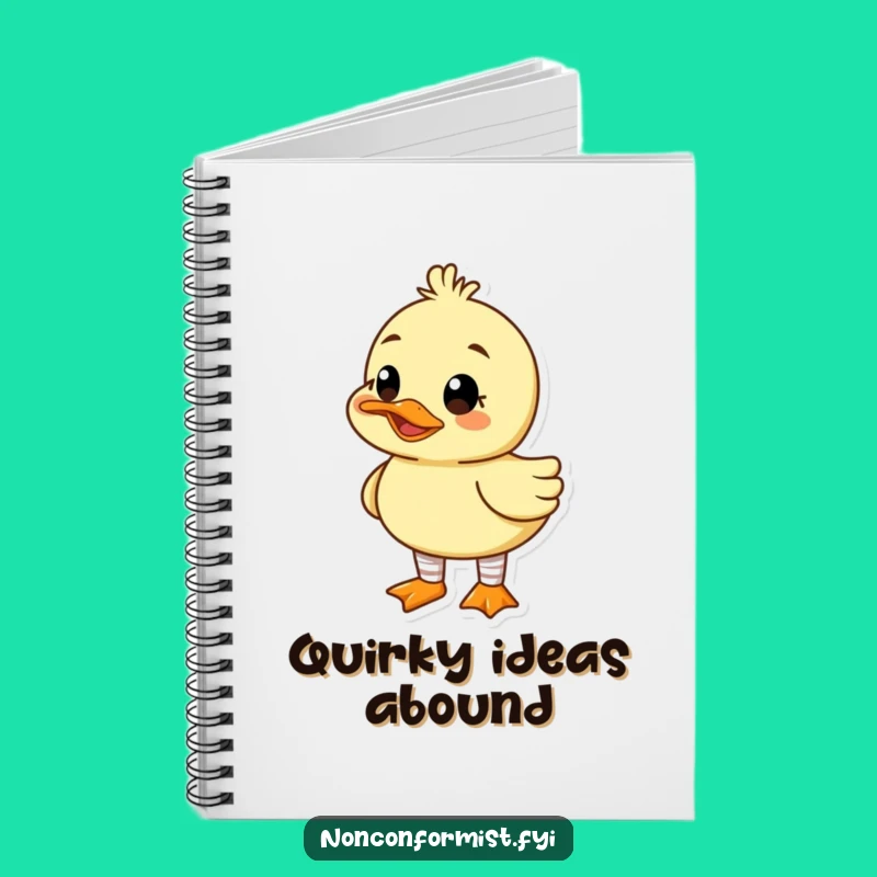 Funny Duck Mismatched Socks Notebook: Jot Down Funky Ideas