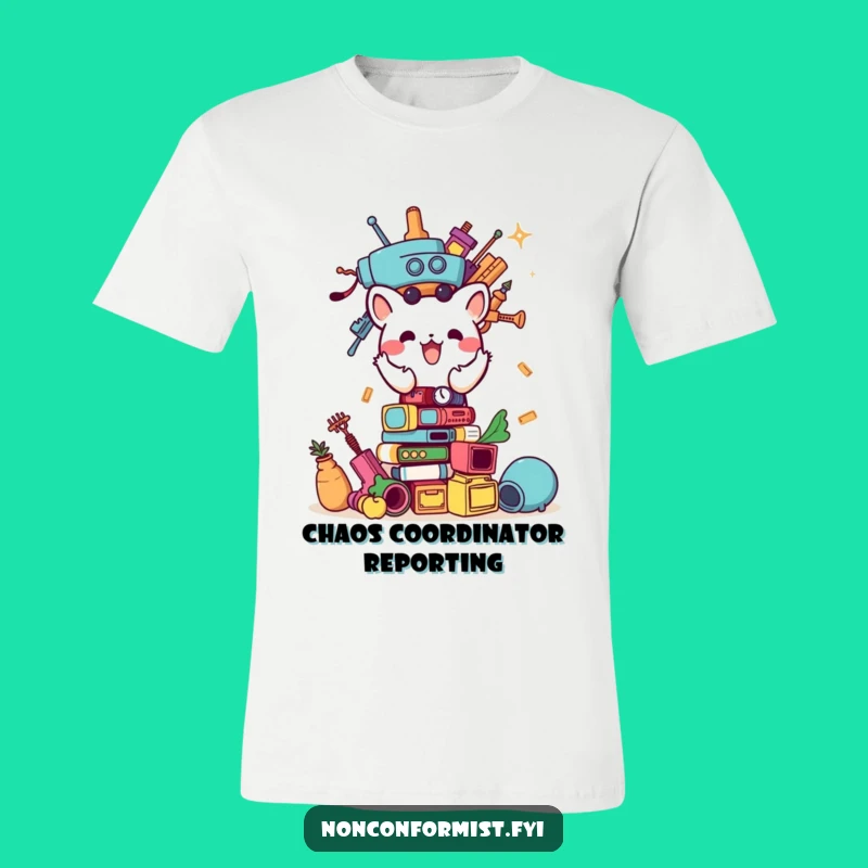 Funny Animal Builder T-Shirt: Hilarious unconventional item tower tee, perfect quirky gift.
