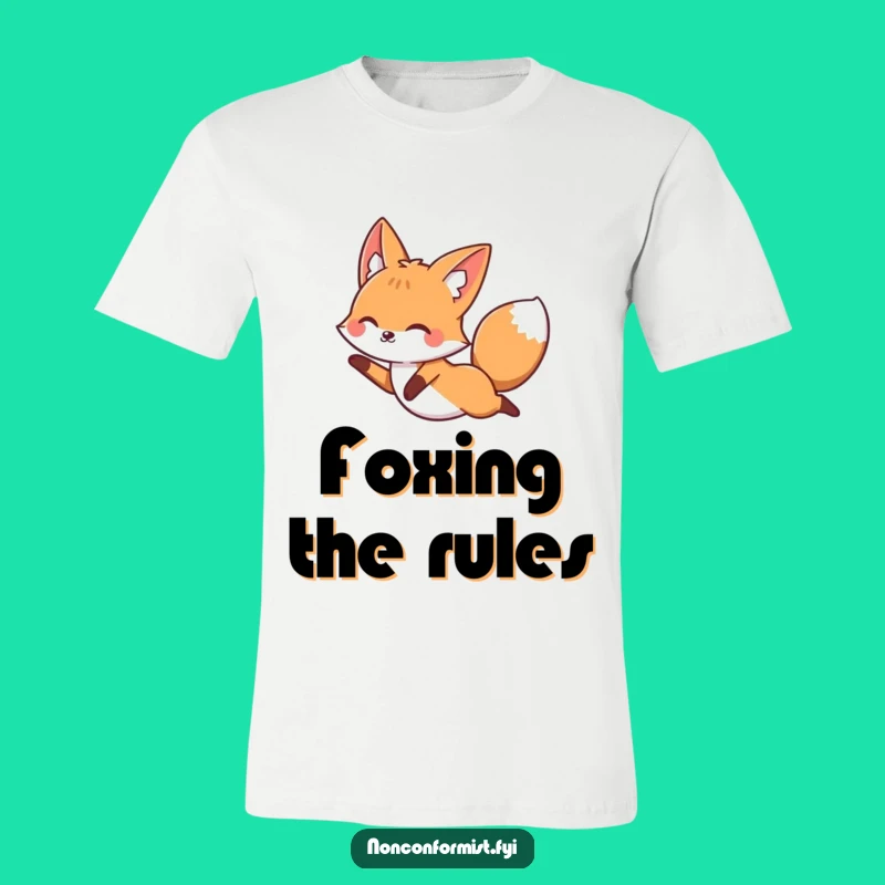 Funny Leaping Fox T-Shirt: Defy the Norm in Style!