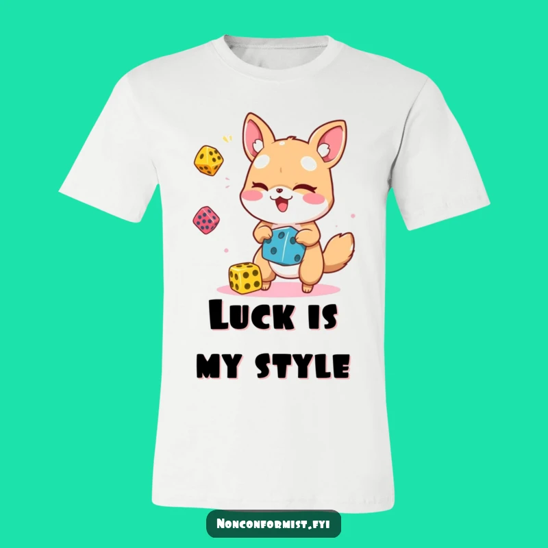 Funny Winking Animal Dice Juggler T-Shirt: A Hilarious Gift for Playful Souls