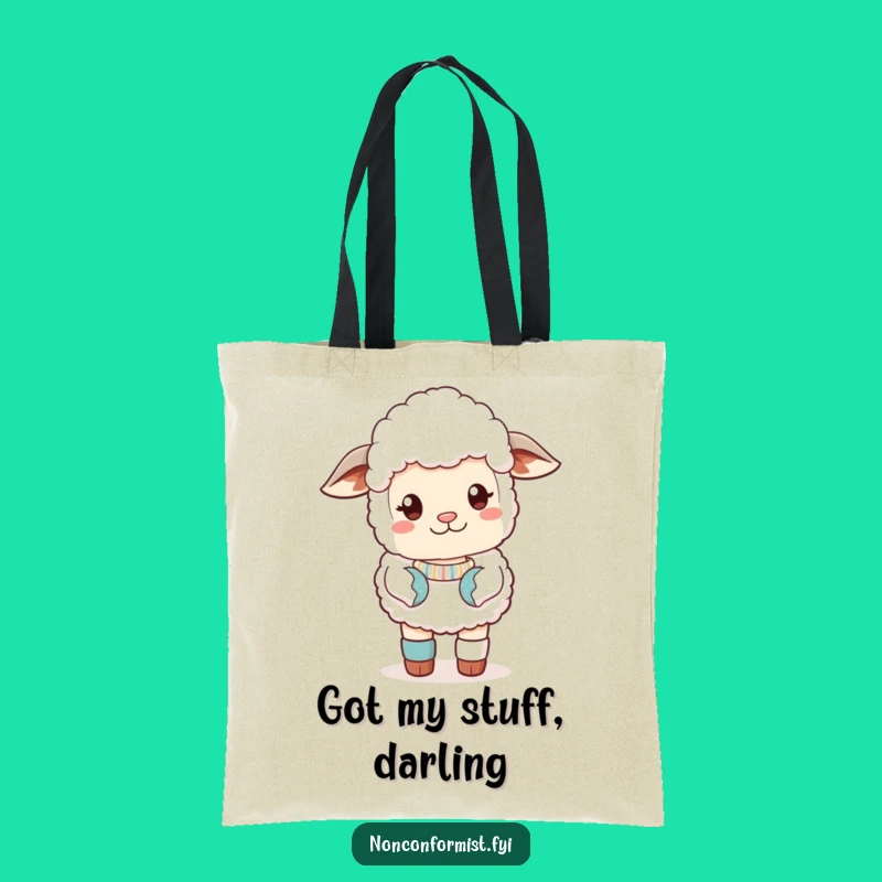 Funny Sassy Sheep Tote Bag: Carry Your Attitude Funny Gift